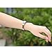 bayite Leather Bands Compatible Fitbit Alta and Alta HR, Adjustable Metal Buckle Leather Wristband, Brown Large 6.7