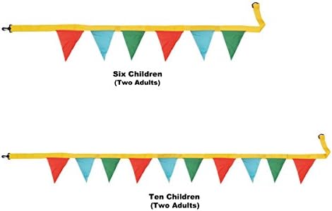 Safety Walking Rope With Colorful Handles For Up To 6 Children,10 Children And 12 Children-Perfect For Daycare Schools And Teachers.-By T STREET