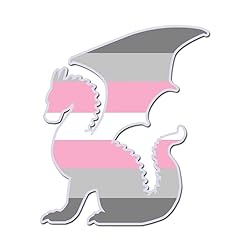 Dark Spark Decals LGBT Pride DemiGirl Flag Dragon