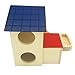 Alfie Pet by Petoga Couture - GARI Wood Hut for Small Animals like Dwarf Hamster and Mouse - Size: Large