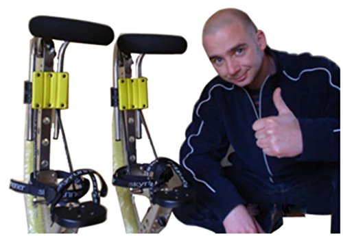 Skyrunner Adult Kangaroo Shoes Jumping Stilts Men Women Fitness Exercise (155~200 Ibs/70~90kg) Bouncing shoes (yellow)