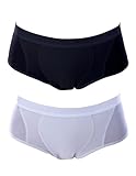 Yvette Women Mid-Rise Sports Control Panties #6004 2-Pack