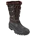StormWells Womens/Ladies Lace Front Inside Zip Insulated Winter Boots