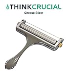 Durable Adjustable Thickness Cheese Slicer with Stainless Steel Cutting Wire, By Think Crucial
