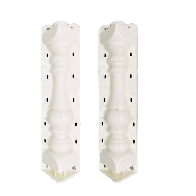 Photo 1 of 2 Pcs 27.6 inch Balustrades Molds,Kucy Plastic Mould Garden DIY Casting Cement Plaster Concrete (Pattern 4)