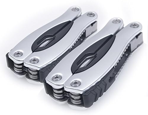 14 in 1 MultiTool (2-Pack) Multi Purpose Pliers, Knife, Ruler, Cable Cutter, Needle Nose Pliers, Saw, File, Screwdrivers, and More! Carry Case Included!