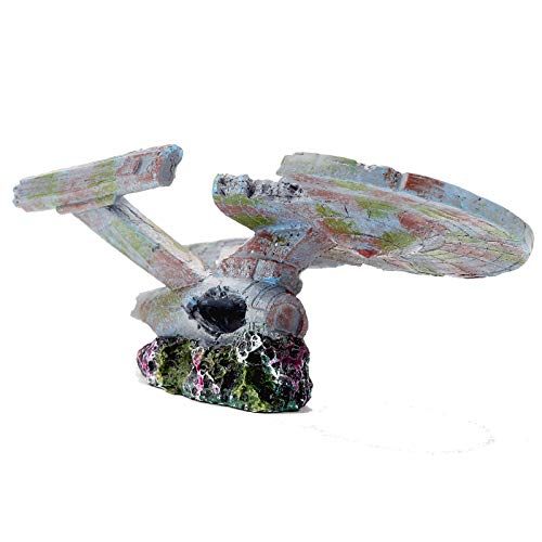 Pet Ting Star Trek Spaceship Ornament For Fish Tanks And Vivariums
