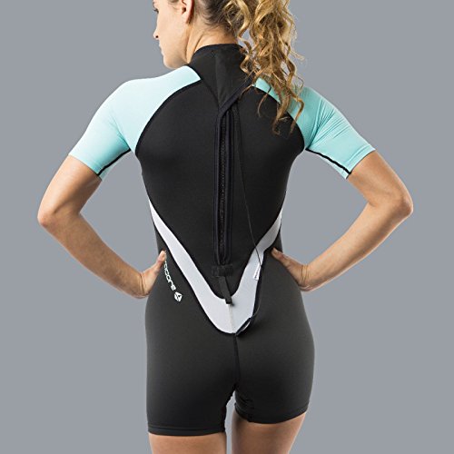 Lavacore New Women's LavaSkin Sporty Shorty Wetsuit - Green (Medium)/FBM - Thumbnail 4