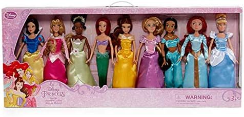 disney princess 9 piece doll set