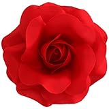 Sara Monica Flower Hair Clip and Pin: Rose: Made in the USA
