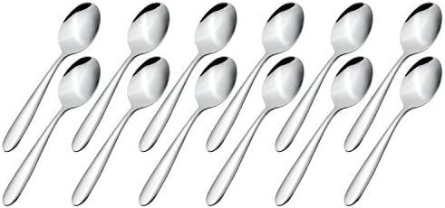 Demitasse Espresso Spoons, Coffee Spoon, Stainless Steel Tea Spoon, 4.9 Inches Dessert Spoons, Mini Sugar Spoon, Set of 12