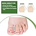 Povihome 10 Pack Gel Bunion Corrector and Toe Spacers Separators and Straightener Orthotics (4/10''Thick) for Sports Activities, for Men and Women Overlapping Toes, Bunion Pain Relief - Small Size