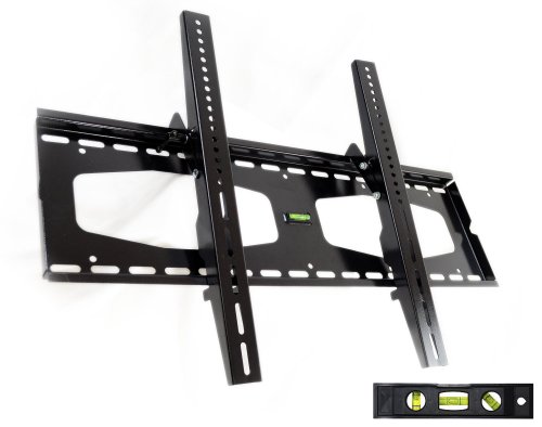 GSI High Grade Sturdy-Steel Tilt Wall Mount for Plasma/LCD/LED/TV/DVD/Combo/Blu-Ray Flat-Panel Screens/Displays, Mounting Brackets Fits 32-Inch to 55-Inch Screens, Plus 3 Add-On Free 6 Ft. Cables; HDMI Male-Male 1080P Cable, RGB Video Cable and Digital Optical Audio Cable
