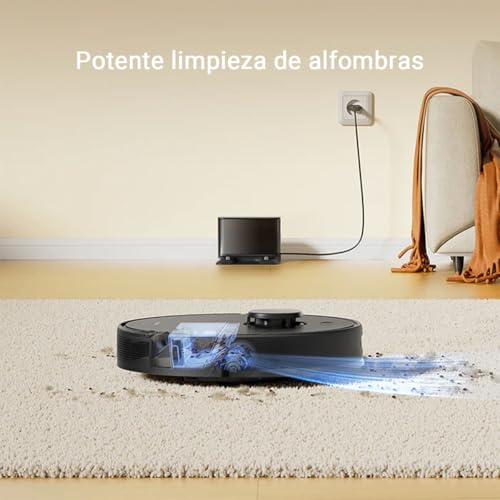 DREAME D9 MAX Gen 2 Aspiradora Robot Que trapea, 6,000 Pa de succión, Cepillo removible, Mapa multipisos, 285 min batería, Evita obstáculos y Cuenta con navegación 360° LDS