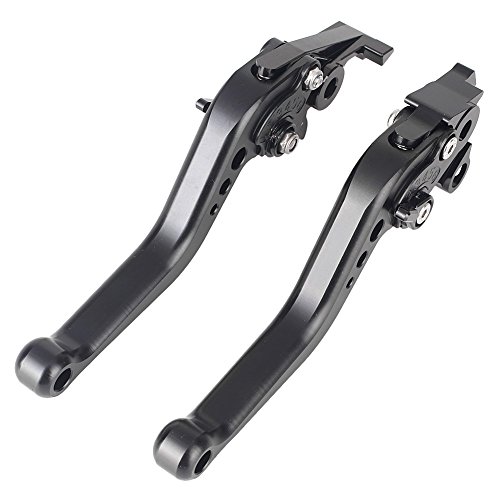 GZYF Pair Adjustable Motorcycle Short Brake Clutch Levers Set Compatible with Suzuki 1999-2007 HAYABUSA GSX1300R & 1998-2003 TL1000R & GSX1400 2001-2007
