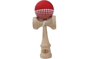 Yomega Pro Model Kendama – The Traditional Japanese Toss and Catch Skill Game with Rubberized Paint for Easier Skill Building Play (Red)