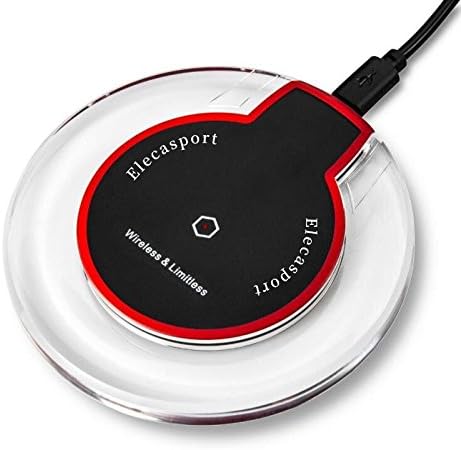 Wireless Charger,Elecasport Wireless iPhone XWireless Charging pad for iPhone 8/8 Plus/X Samsung Galaxy Note 8/5 S6 S7 Edge S8/S8 Plus Nexus 7/6/5/4(2013) (Wireless Charge)