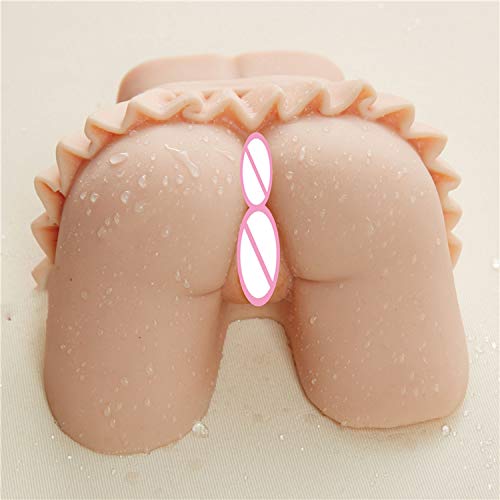 Female Vibrator 3D Male Masturbator Wearing Pleated Skirt Ass Surreal Simulation Vagina and Anal Sex Adult Product,Ladies Vibrater Vibration Dampening Paint
