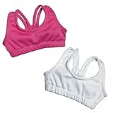 Sophia's Doll Sports Bra 2 Pc.Set of Doll Underclothes Fits 18 Inch American Girl Dolls, Pink & White