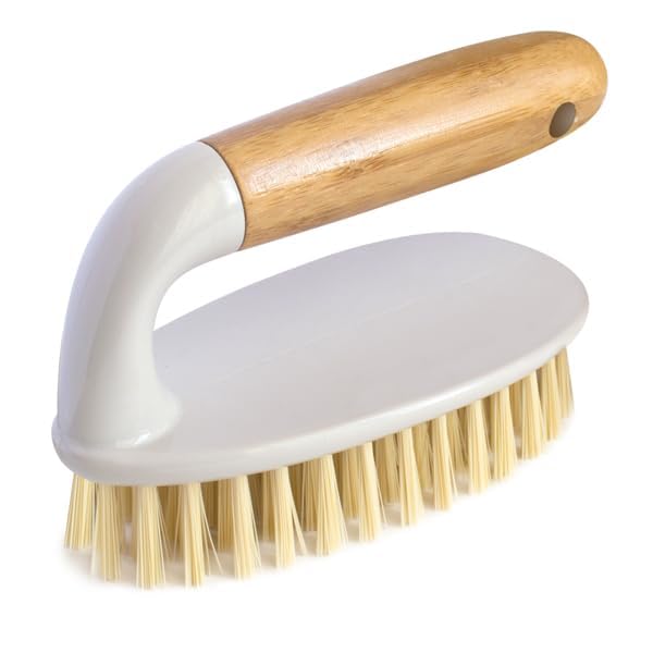 ECONATURAL by York Bamboo Cleaning Brush for Cleaning Moisture Repellent 14 x 6.5 x 9 cm