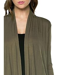 Viosi - Cárdigan para mujer, suave, cómodo, abierto, hecho en Estados Unidos
