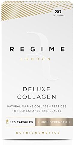 Deluxe Collagen Type I - Support Visible Signs Of Ageing - Blend of Peptan & Vitamin C - (360 Capsules)