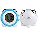 YOUOWO Digital Dual Alarm Clock Loud Alarm Clock Twin Bell Kids Small Clock Large Display with Snooze and Night Light Battery Operated Easy to Set for Heavy Sleepers Bedrooms Desk Travel