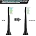 Sonifresh Diamond Clean Replacement Brush Heads, Black Sonic Care Toothbrush Heads Compatible with Philips Sonicare Diamondclean, 2 Series Plaque Control,Gum Health, HealthyWhite, EasyClean, 8 Pack