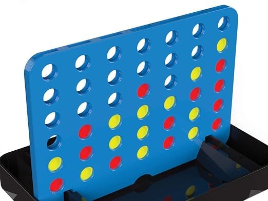 Funskool Travel Strike 4, Travel Board Game, Connect Four Discs in a Row to Win, Fast-paced Tactical Brain Battle Game, Multiplayer Strategy Board Game Gift for Kids Ages 6,7,8,9,10+, 2 Players 3