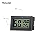 Veanic 4-Pack Mini Digital Electronic Temperature Humidity Meters Gauge Indoor Thermometer Hygrometer LCD Display for Humidors Car Greenhouse Indicator Room - Celsius ℃ Display