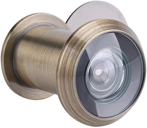 Zerodis Door Viewer Security Peek Peephole Optical Glass with Privacy Cover 220 Degree Wide Angle Simple Installation Suitable for Doors Delicate Processing