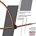 Rubber Lined, Releasable, Heavy-Duty Zip Ties, UV Rated, 8 Inch, Reusable, Black Nylon Zip Ties, Assorted Colors (Blue, Red, Orange) - GripLockTies (15, Or
