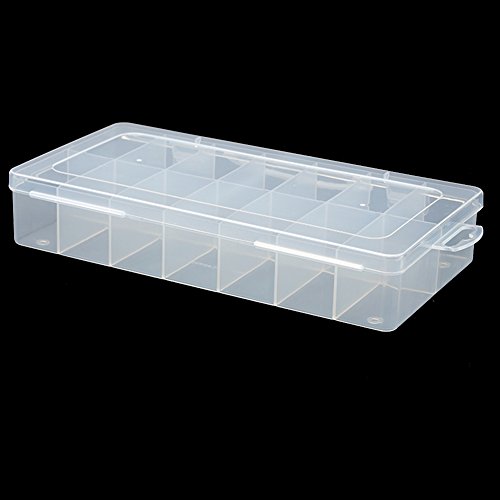 Jewelry Organizer Bead Box Storage Container Case 14 Grids Stable Divider Portable Electronic Components Assortment Organization box - Thumbnail 4
