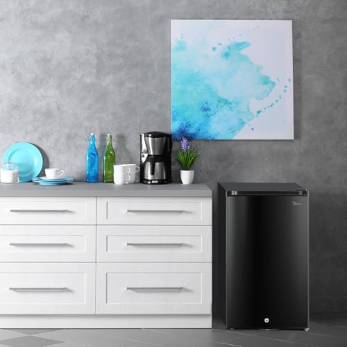 Midea MRU03M2ABB Upright Freezer Large Black, 3.0 Cubic Feet