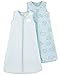 Carter's Baby Boys 2-Pack Cotton Sleepbag, Blue Cloud/Stripe, Medium