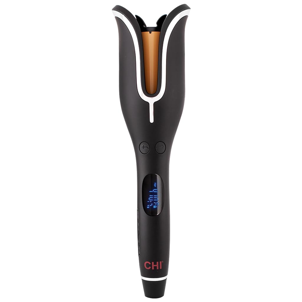 Photo 1 of CHI Spin N Curl, Curling Iron For Healthy & Shiny Effortless Curls & Waves, Provides Preset Temperature Settings For Each Hair Texture, Onyx Black