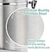 Coffee Storage Container with Scoop - Airfresh Valve Stainless Steel Metal Canister for Fresher Coffee Ground or Beans (Vienna Silver)