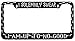 I Solemnly Swear I Am Up To no Good (WRAP) Black Metal License Plate Frame Harry Potter