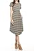 iconic luxe Women's Short Sleeve Flare Midi Dress with Pockets