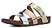 FitFlop Women's Gladdie Slide Gladiator Sandal, Precious Metals, 9 M US