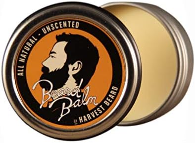 Unscented Beard Balm for Men Organic Conditioner & Softener made with Natural Bees Wax -Fragrance Free - Style, Shape, Soften for a Healthy Thicker Beard & Mustache Grooming Kit that’s non greasy