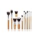 GYBest 11Pcs Makeup Brush Set Cosmetic Bamboo Handles with Bag ~ Hot Sale