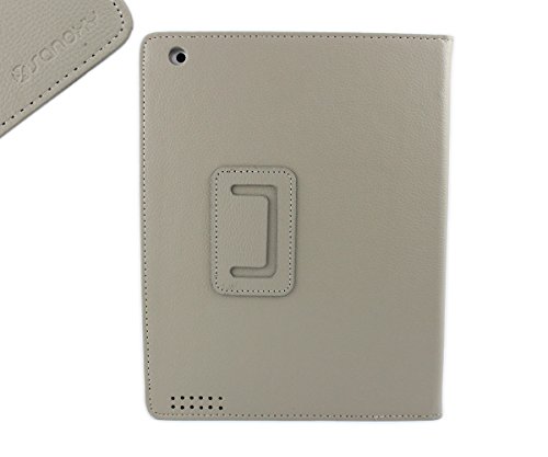 Sanoxy Slim Folio Folder PU Leather Stand Case for iPad 2/3/4 /ipad 2nd Generation, Gray (SANOXY-IPAD-Folio-Gry)