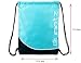 Runetz Drawstring Backpack Bag Gym Sackpack with Inside Pocket Sport Bags for Men Women, Teal