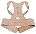 Medical-Grade Adjustable Magnetic Posture Support Back Brace - Relieves Neck, Back and Spine Pain - Improves Posture (Small) (Tan)