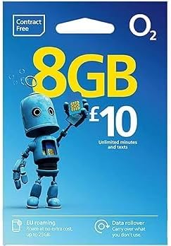 talk all day PAYG SIM £10 Bundle 8GB Unlimited Calls Texts Roam Europe