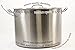 ExcelSteel Heavy Duty Stainless Steel Stock Pot with Lid, 35 quarts, Silver