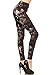 Leggings Depot Women's Fall/Winter Ultra Soft Popular Best Christmas Printed Holiday Fashion Leggings Bat (Cedar Snowflakes, One Size (Size 0-12))