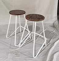 Diwhy Vintage Industrial Bar Stools Retro Kitchen Bar Chairs