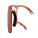 Ohuhu Guitar Capo for Acoustic, Electric Guitars, Ukulele, Zinc Alloy- Quick Change Guitar Capo With Free 5 Picks & Pick Holder(RoseWood Color), Acoustic Guitar Accessories Trigger Capo Key Clamp